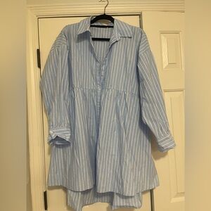 Zara shirt swing dress
